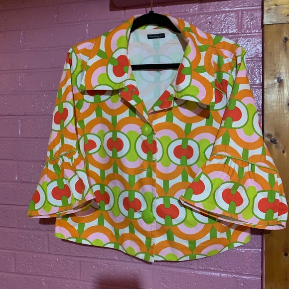 Multi Color Crop Jacket - Picture 1 of 2